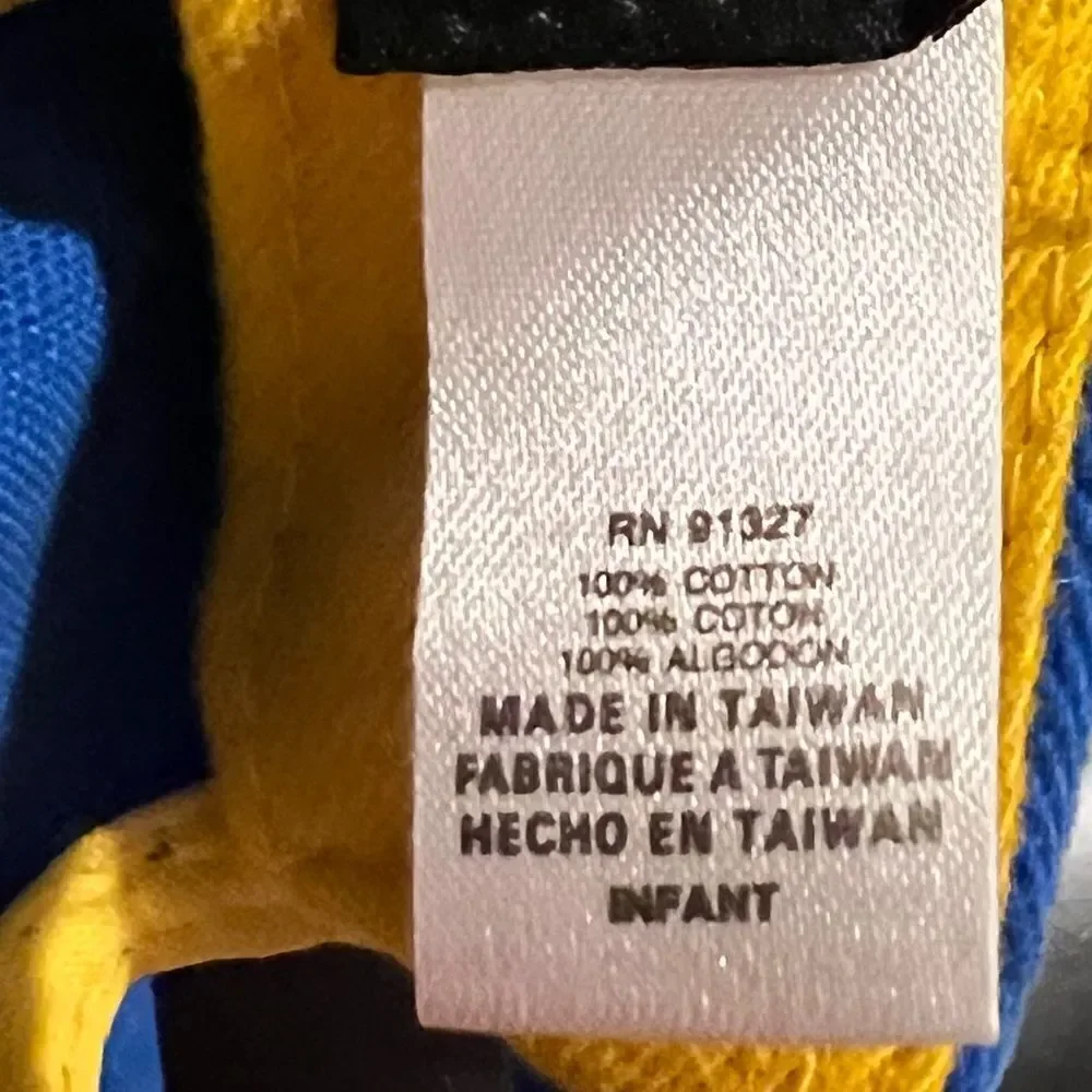 Nike infant hat‎ in blue and yellow one size